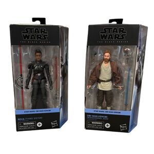 Lot Of 2 Star Wars Black Series Obi-Wan Kenobi #1 & Reva Third Sister #3 NIB